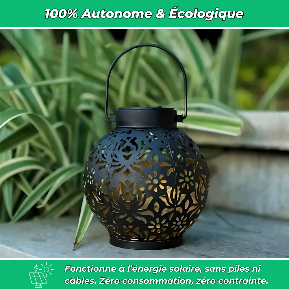 Lanterne Solaire Suspendue Décorative Étanche – Éclairage Extérieur Écologique et Design