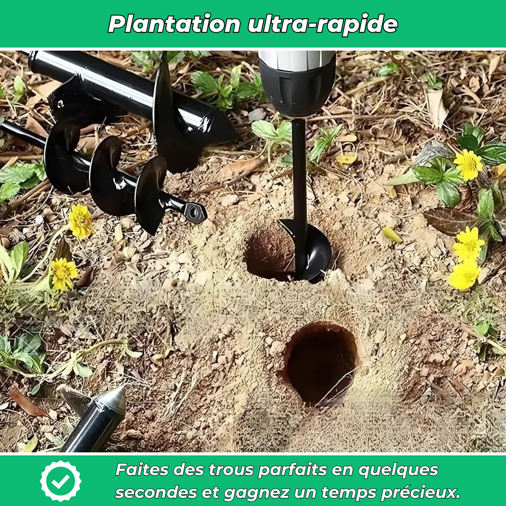 Foret de Terre pour Perceuse – Plantation Rapide et Facile pour Jardinage Efficace