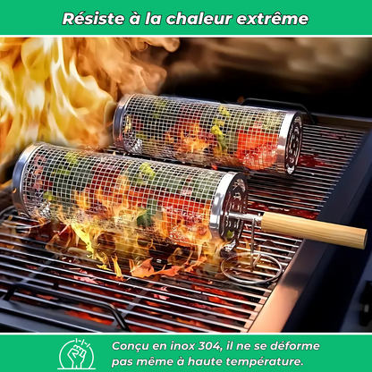 GrillMaster – Paniers inox pour cuisson au barbecue