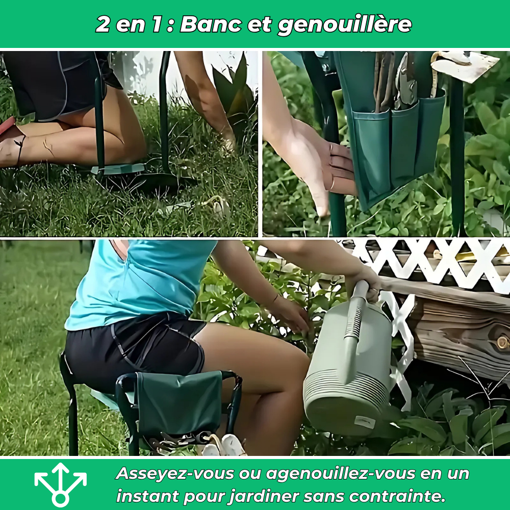 Banc de Jardinage – Travaillez Sans Douleur et Profitez Sans Effort pour Vos Activités de Jardinage