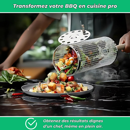 GrillMaster – Paniers inox pour cuisson au barbecue