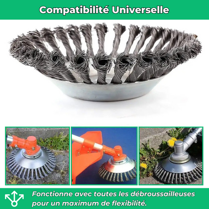 D40 PRO Tête de Débroussailleuse Performante – Coupe Précise et Rapide pour Jardinage Efficace
