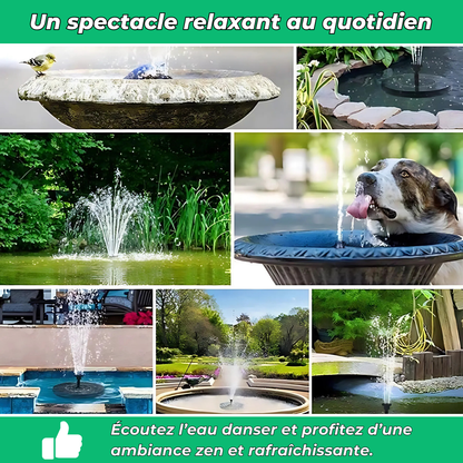 Mini Fontaine Solaire Autonome – Embellit et Dynamise Votre Jardin en un Instant