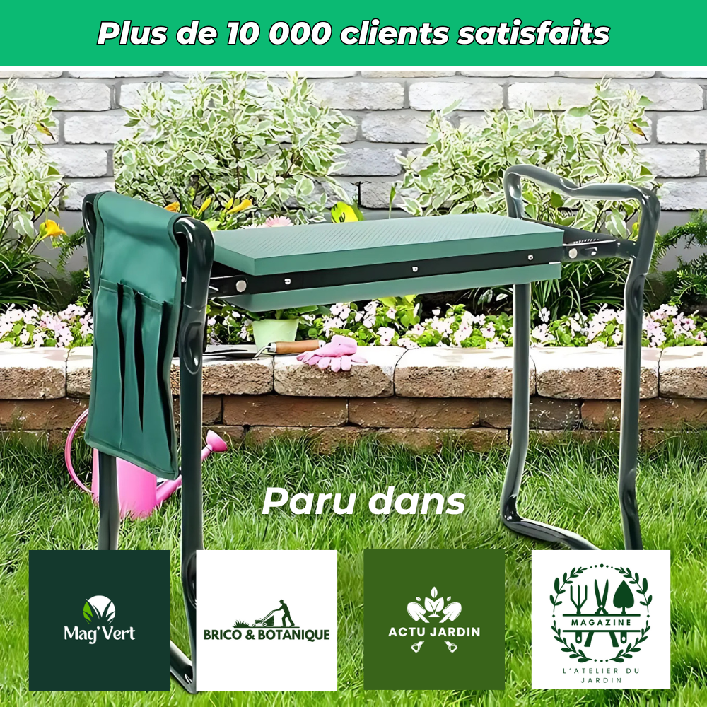Banc de Jardinage – Travaillez Sans Douleur et Profitez Sans Effort pour Vos Activités de Jardinage