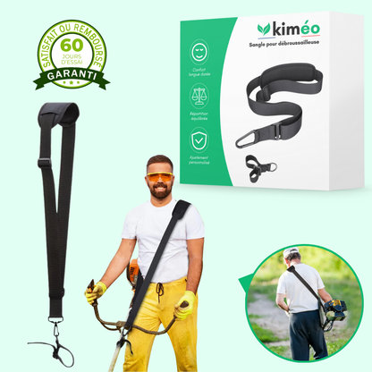Sangle Réglable pour Débroussailleuse – Confort et Support lors du Jardinage